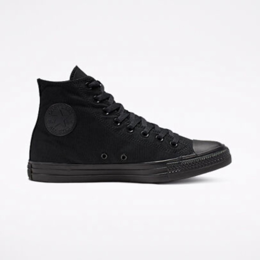 Black high top converse